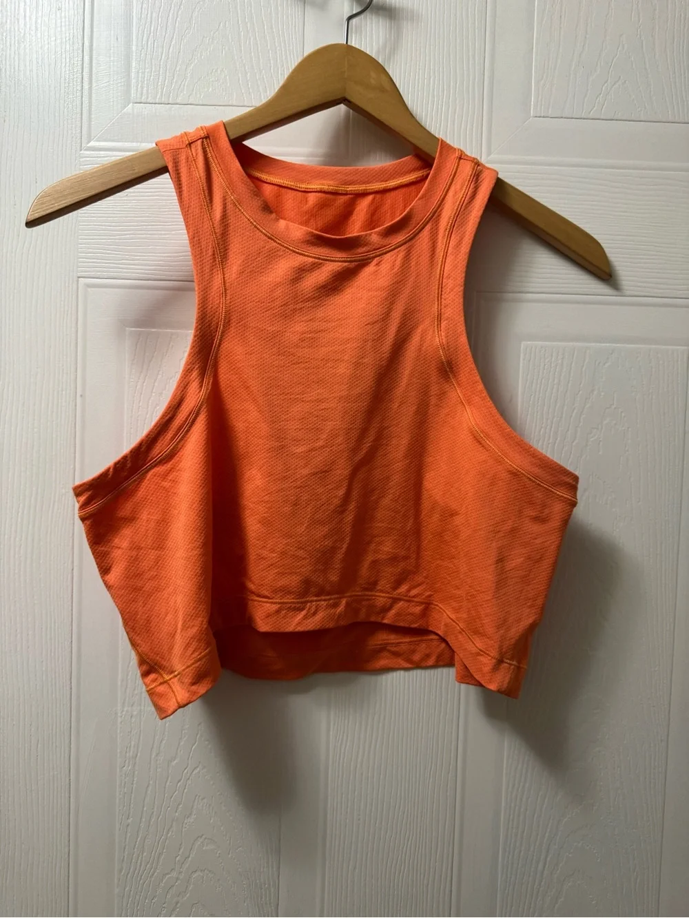 lululemon athletica Bright Orange Cropped Tank